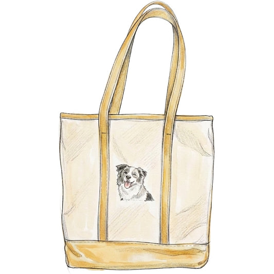 【Coming Soon】コットンキャンバス クラシックトートバッグ オーダーメイドペットポートレート刺繍