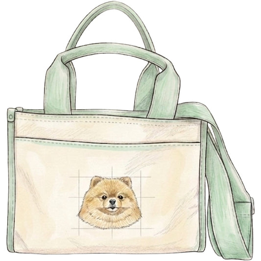 【Coming Soon】コットンキャンバス 2-Way トートバッグ オーダーメイドペットポートレート刺繍