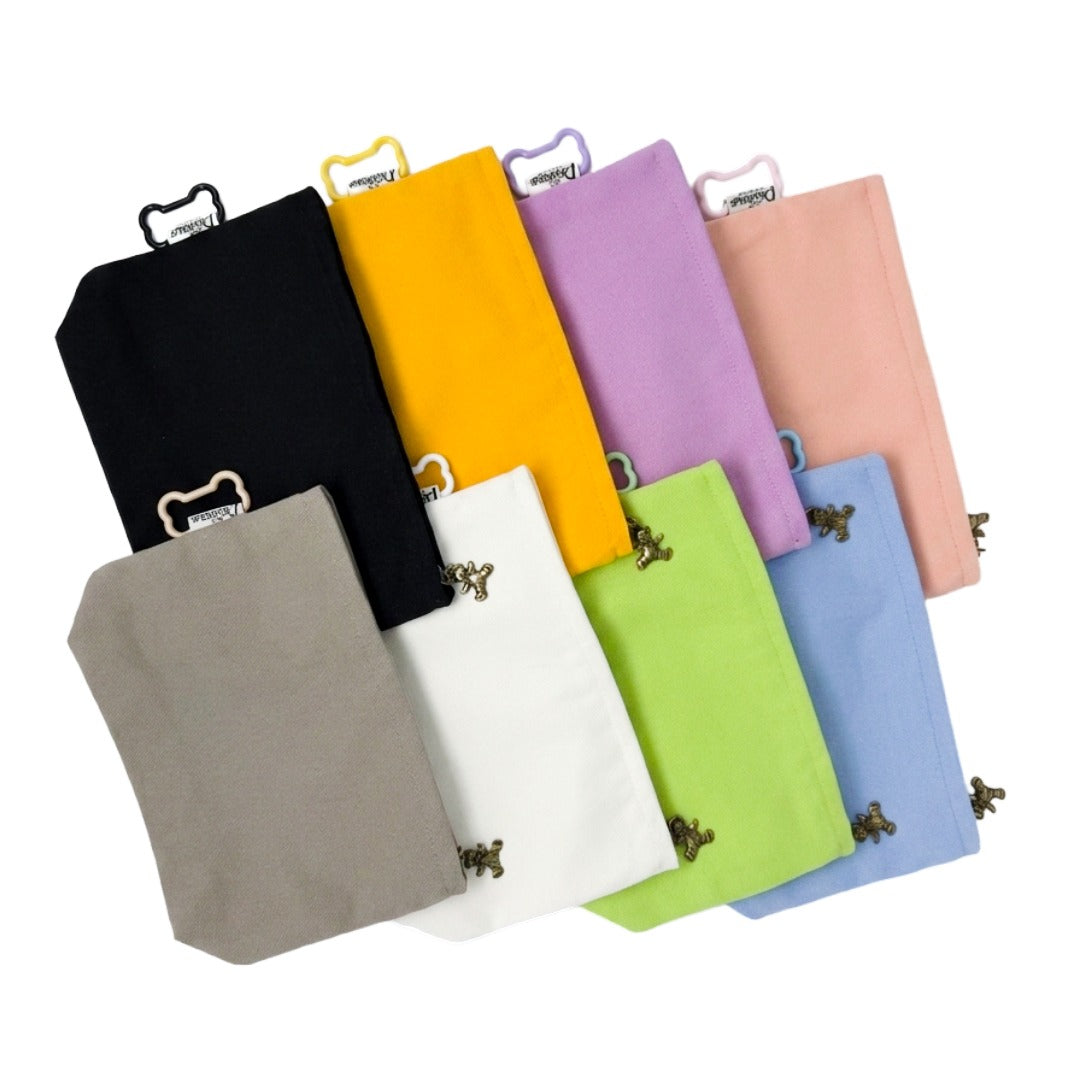 綿100%キャンバスポーチ　オーダーメイドペットポートレート刺繍