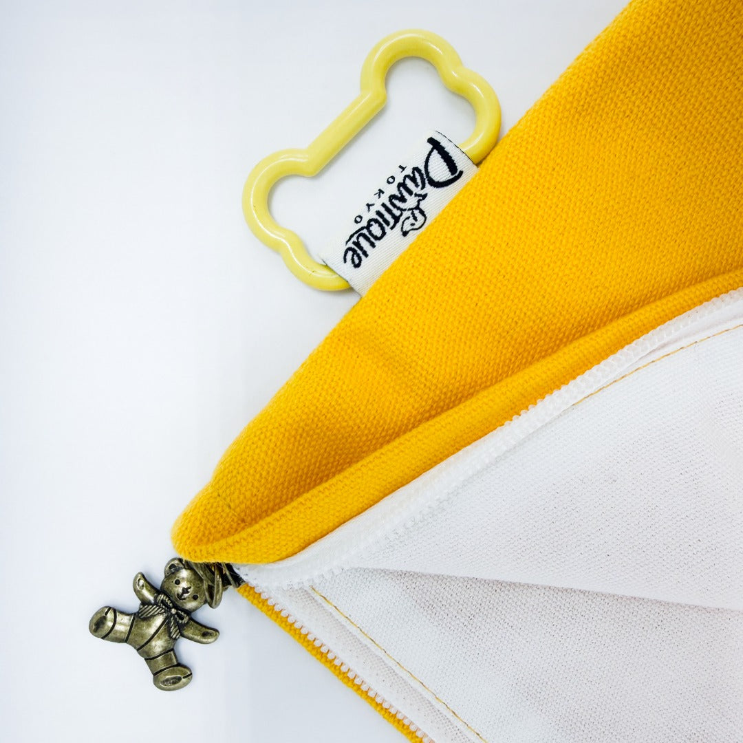 綿100%キャンバスポーチ　オーダーメイドペットポートレート刺繍