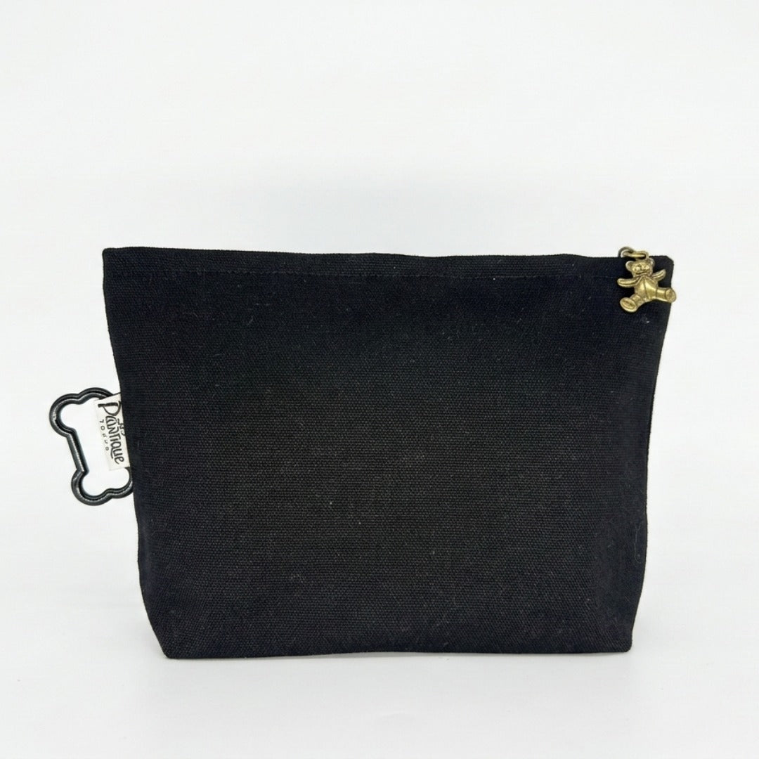 綿100%キャンバスポーチ　オーダーメイドペットポートレート刺繍