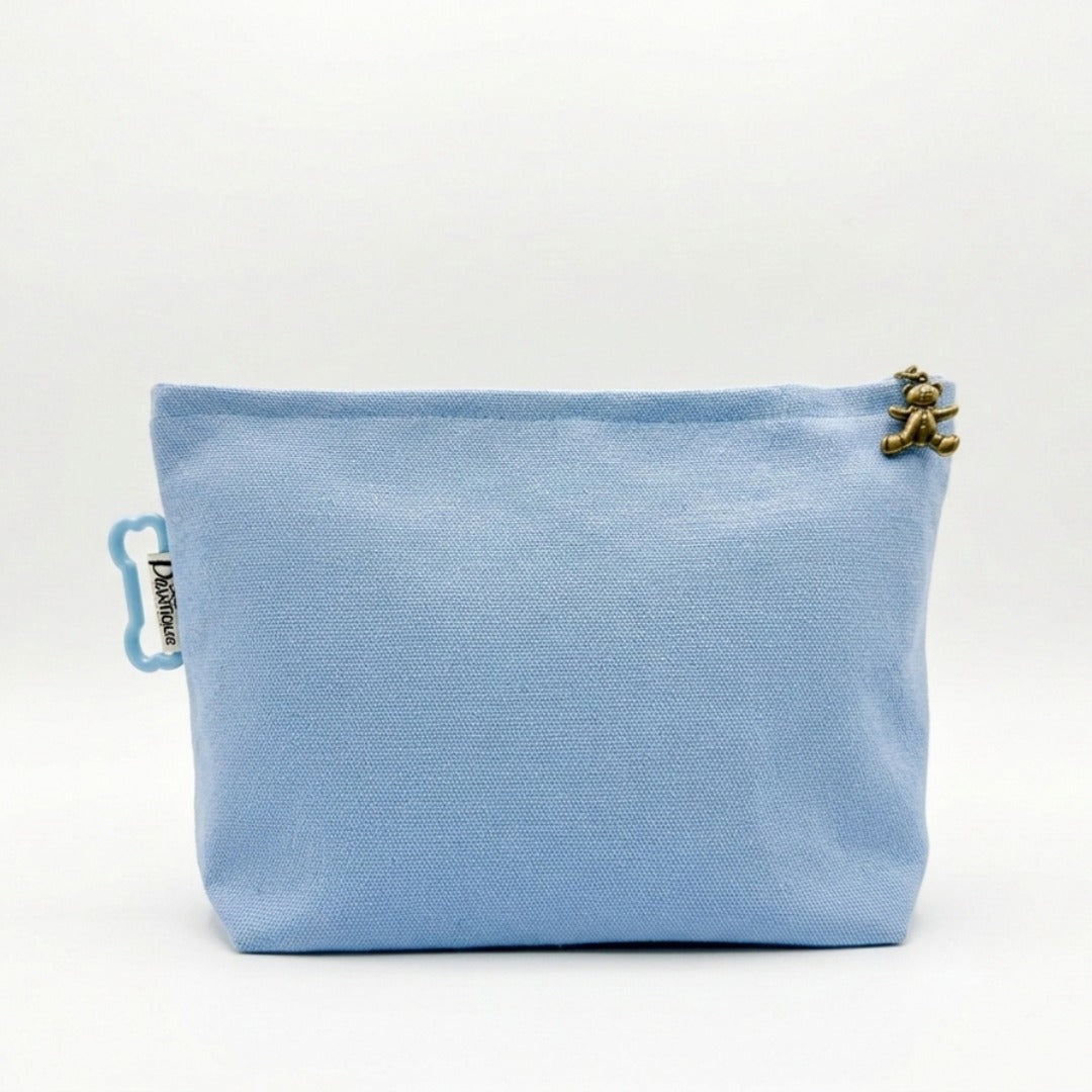 綿100%キャンバスポーチ　オーダーメイドペットポートレート刺繍