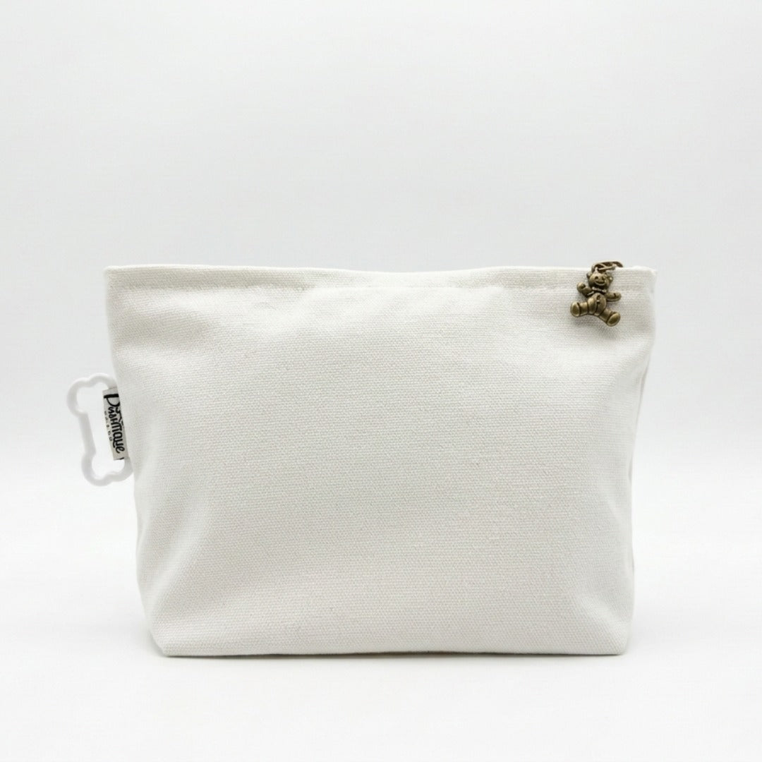 綿100%キャンバスポーチ　オーダーメイドペットポートレート刺繍