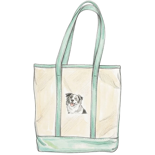 【Coming Soon】コットンキャンバス　クラシックトートバッグ　オーダーメイドペットポートレート刺繍