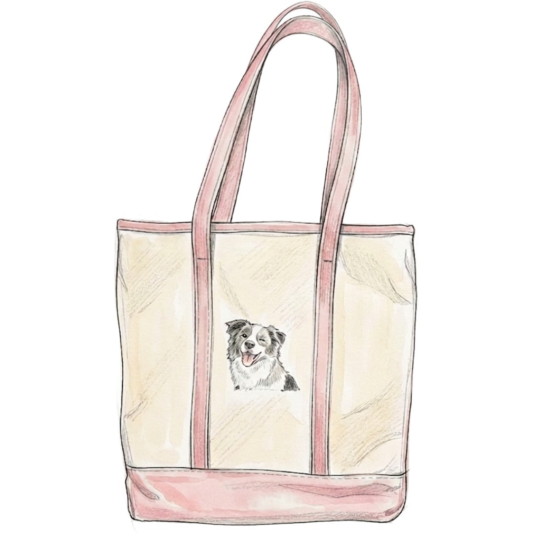 【Coming Soon】コットンキャンバス　クラシックトートバッグ　オーダーメイドペットポートレート刺繍