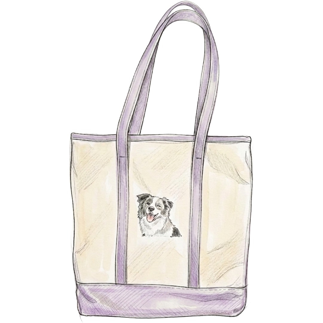 【Coming Soon】コットンキャンバス　クラシックトートバッグ　オーダーメイドペットポートレート刺繍