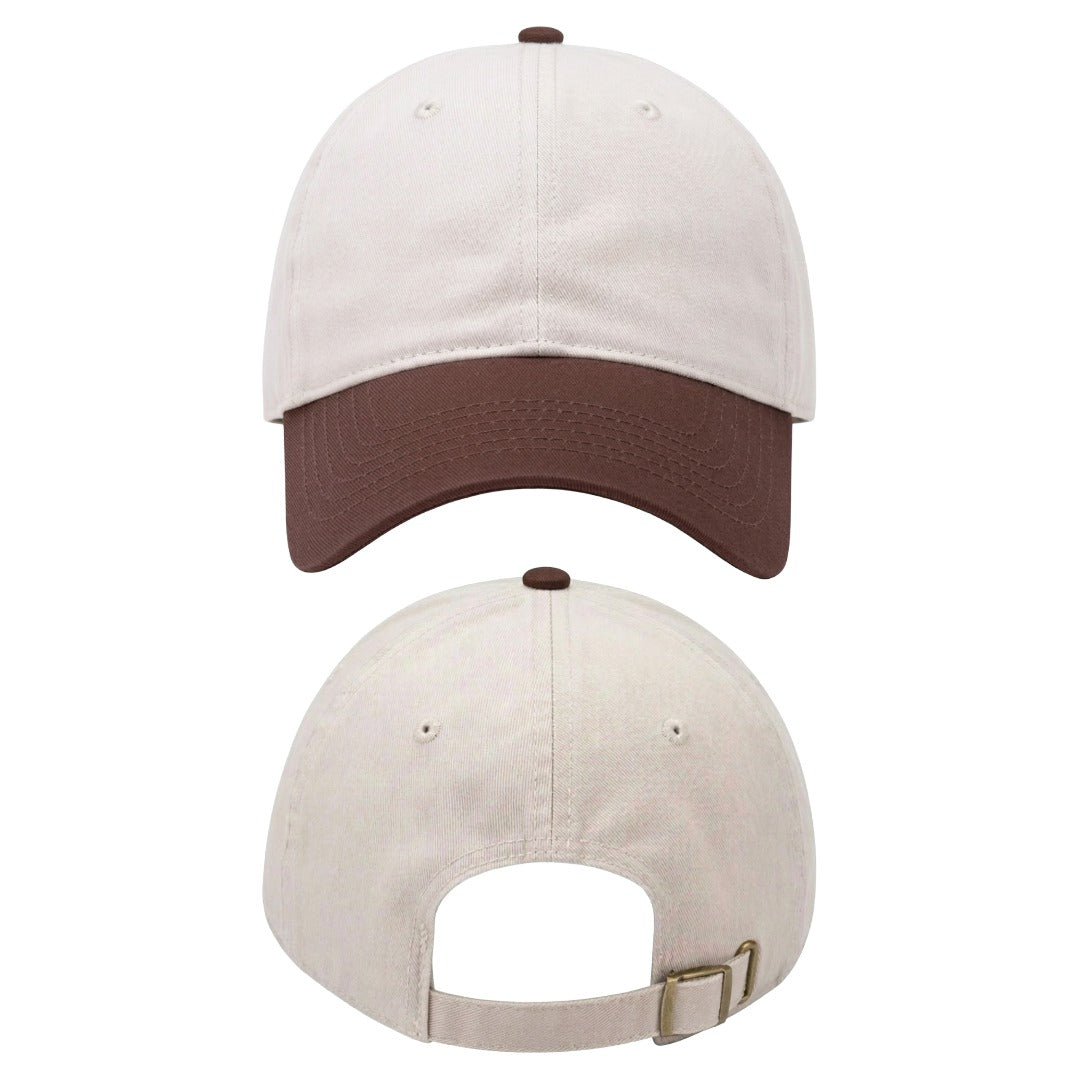 綿100%キャップ　バイカラー　オーダーメイドペットポートレート刺繍