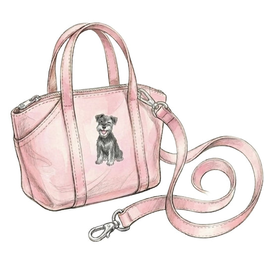 【Coming Soon】コットンキャンバス　2-Way　ミニトートバッグ　オーダーメイドペットポートレート刺繍