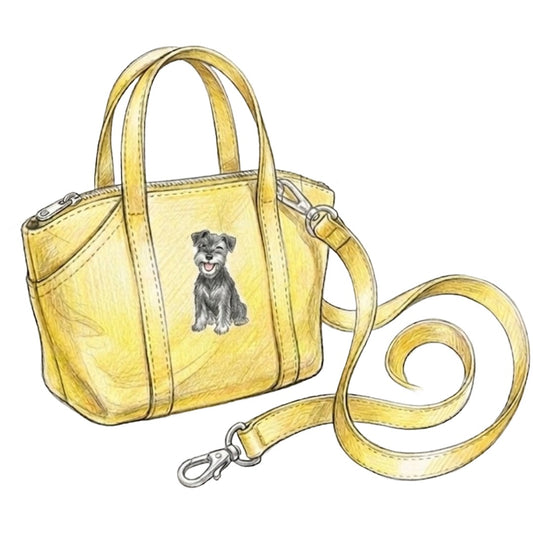 【Coming Soon】コットンキャンバス　2-Way　ミニトートバッグ　オーダーメイドペットポートレート刺繍