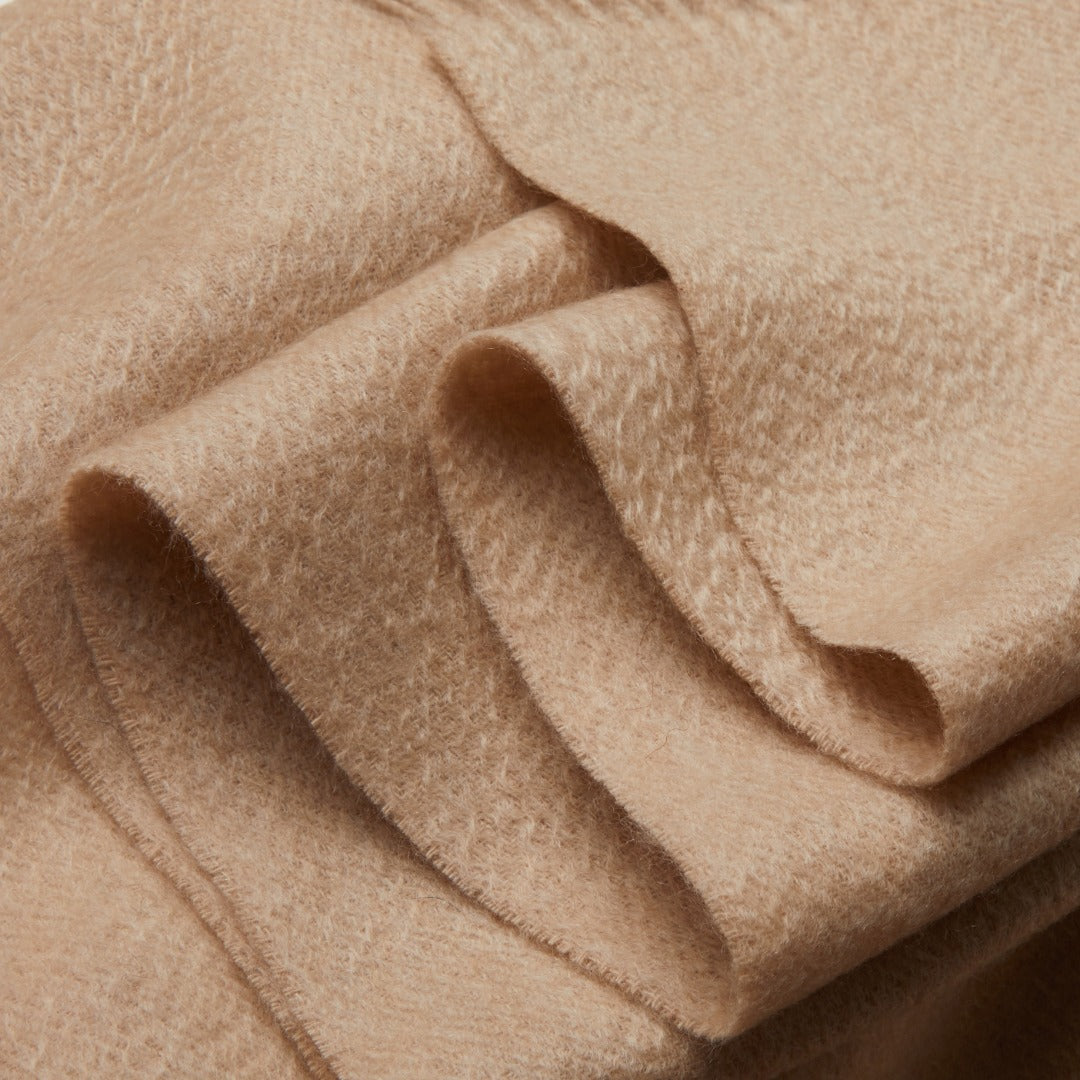 Custom-made 100% wool knit hat with embroidered pet portrait