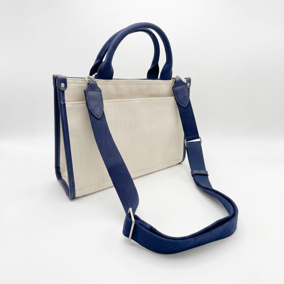 [Coming Soon] Cotton Canvas 2-Way Tote Bag with Custom Pet Portrait Embroidery