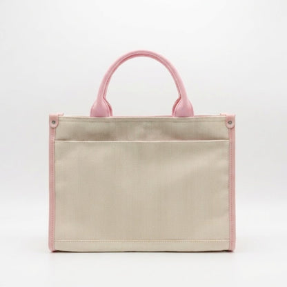 [Coming Soon] Cotton Canvas 2-Way Tote Bag with Custom Pet Portrait Embroidery