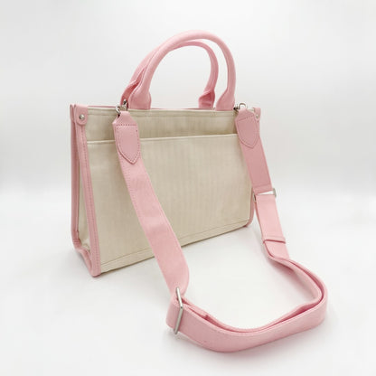 [Coming Soon] Cotton Canvas 2-Way Tote Bag with Custom Pet Portrait Embroidery
