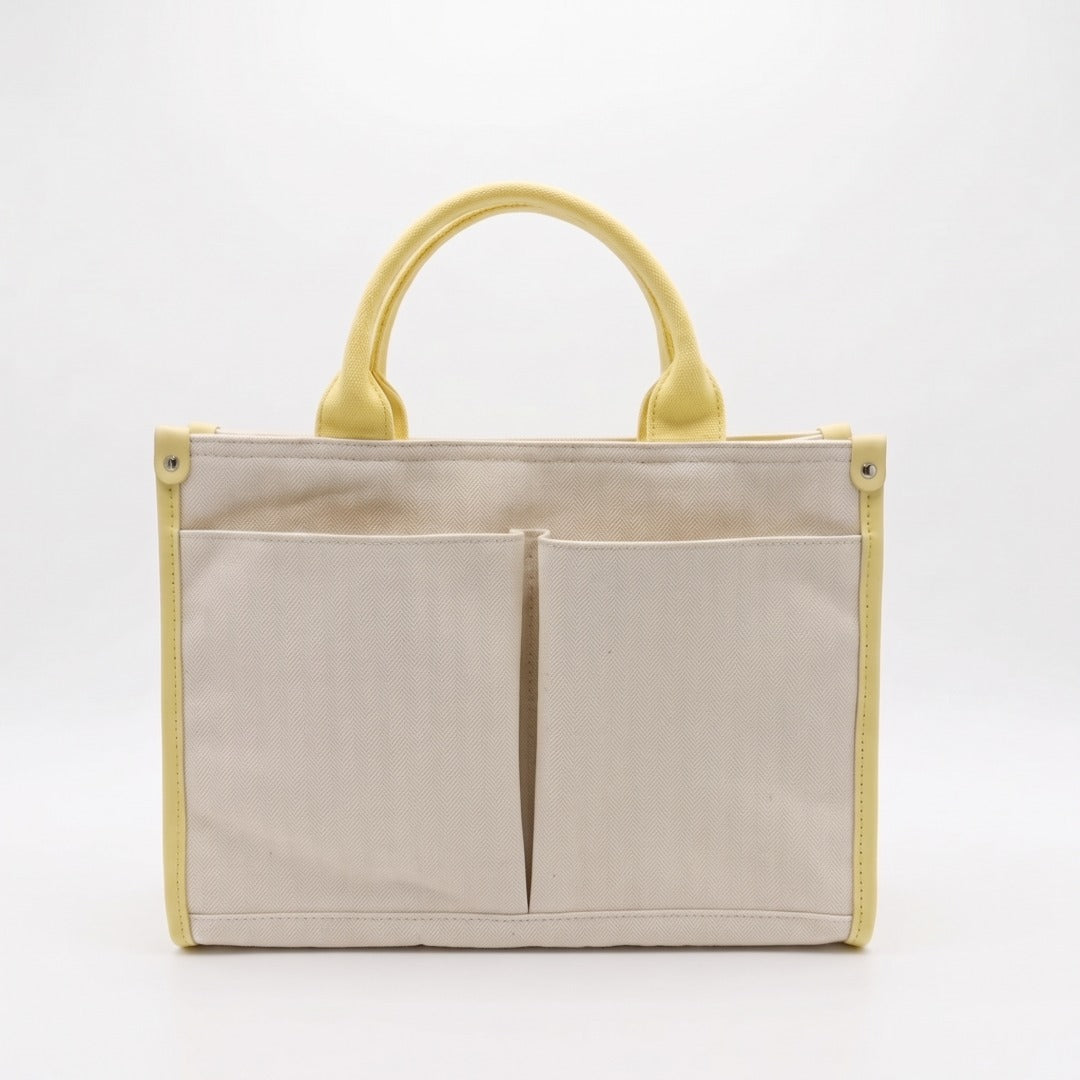 [Coming Soon] Cotton Canvas 2-Way Tote Bag with Custom Pet Portrait Embroidery
