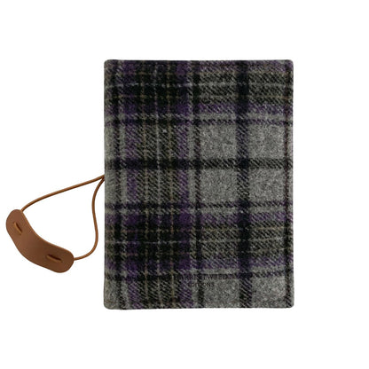 A7-sized wool-like system planner cover with plain refills, custom pet portrait embroidery