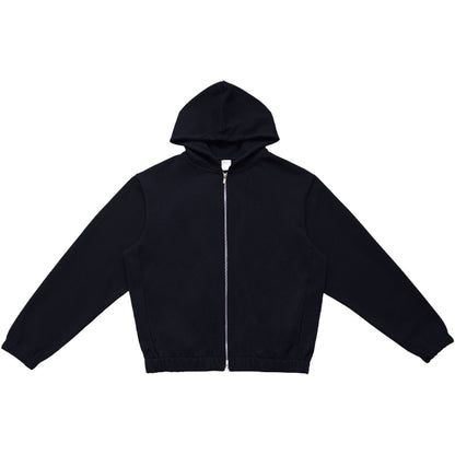 綿混ダブルジップパーカー　オーダーメイドペットポートレート刺繍