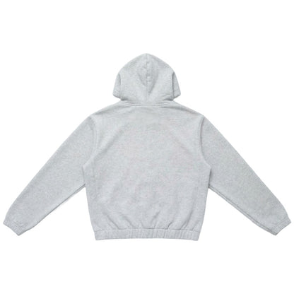 綿混ダブルジップパーカー　オーダーメイドペットポートレート刺繍